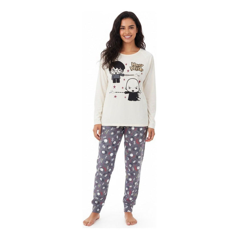 Pijama Mujer 838pg Ml Harry Potter Hueso