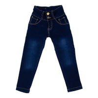 Jeans Liso Dos Botones Para Niña