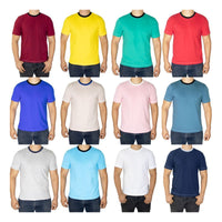 12 Playeras Basicas Lisas Surtido Paquete Armado Para Hombre