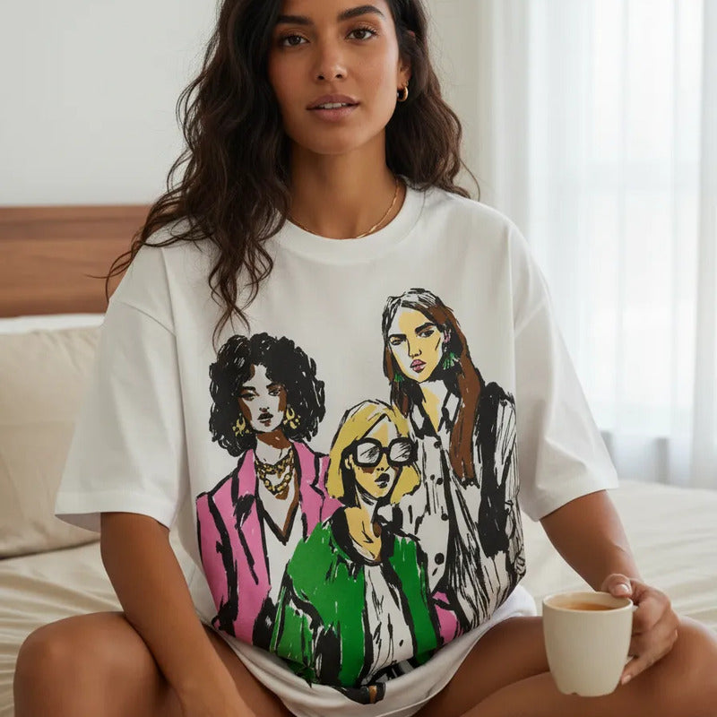 Playera Mujer 891em Oversize