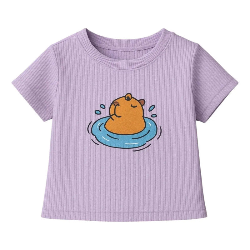 Blusa Estampado Capibara Para Niña