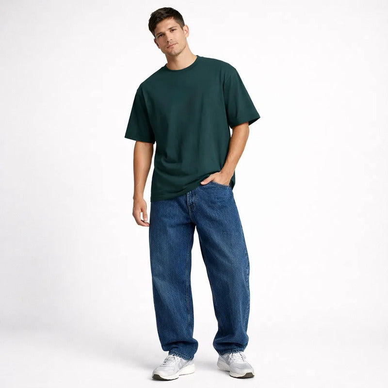 Jeans Petroleo Baggy Hombre Stonejnsaz
