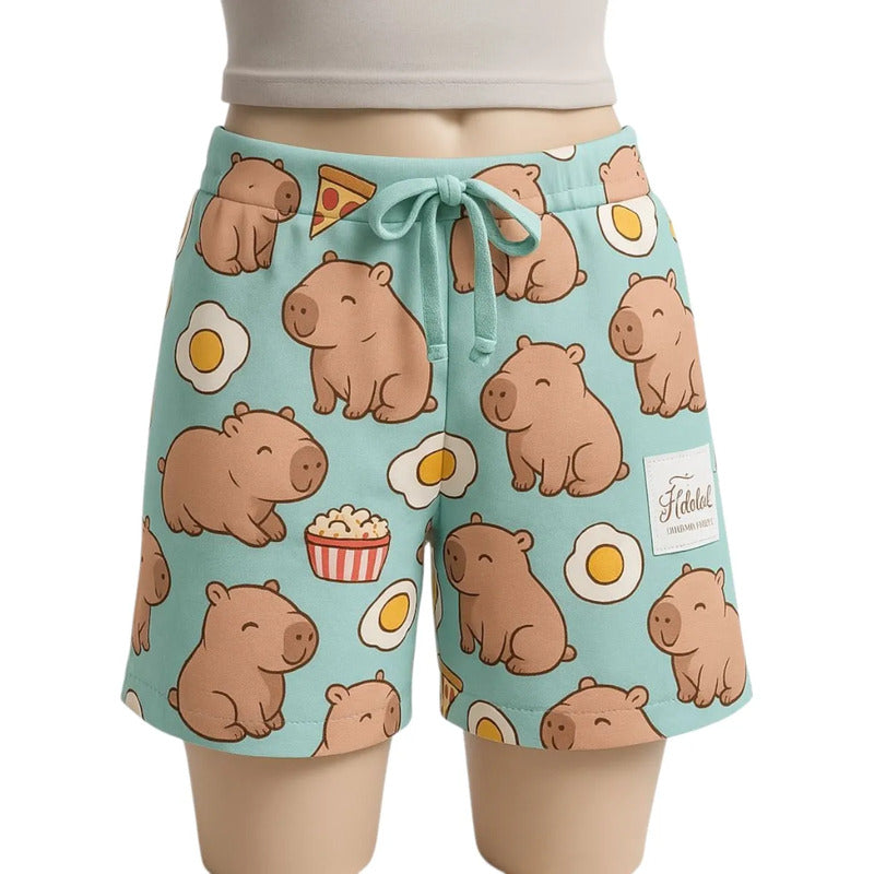 Un Short Capibara Para Niña Juvenil Multicolor Unica