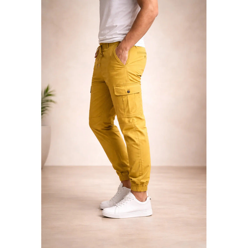 Jogger Mostaza Hombre Af25010mos