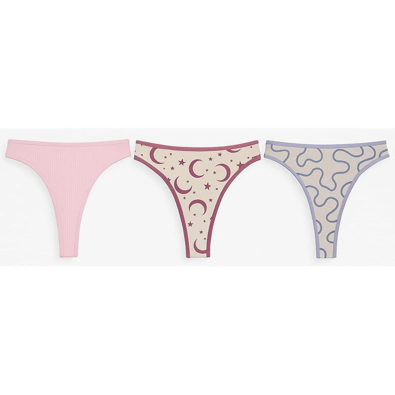 Paquete De 3 Bikinis O Cheekie O Bragas Para Mujer