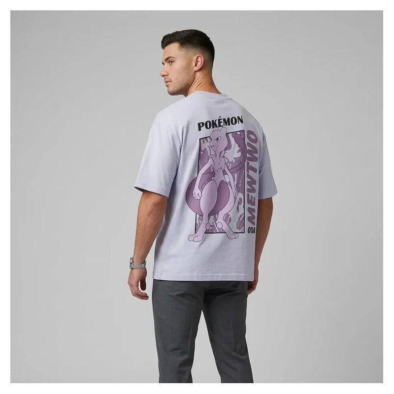 Playera Hombre 844tn Oversize Pokemon Mewtwo
