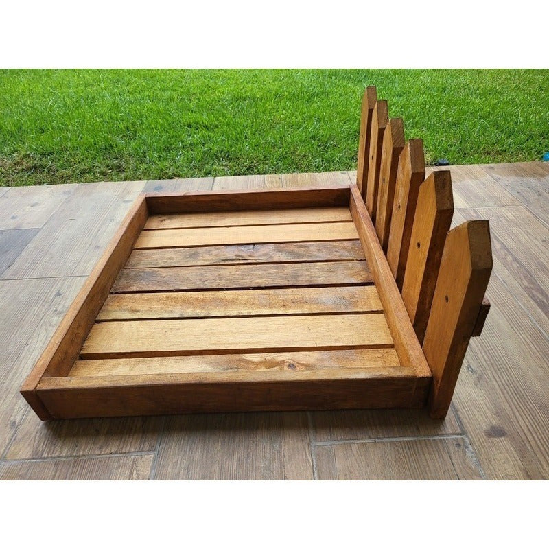Sanitario De Madera Para Pasto Natural Para Mascotas