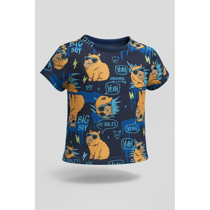 Blusa Estampado Capibara Para Niña