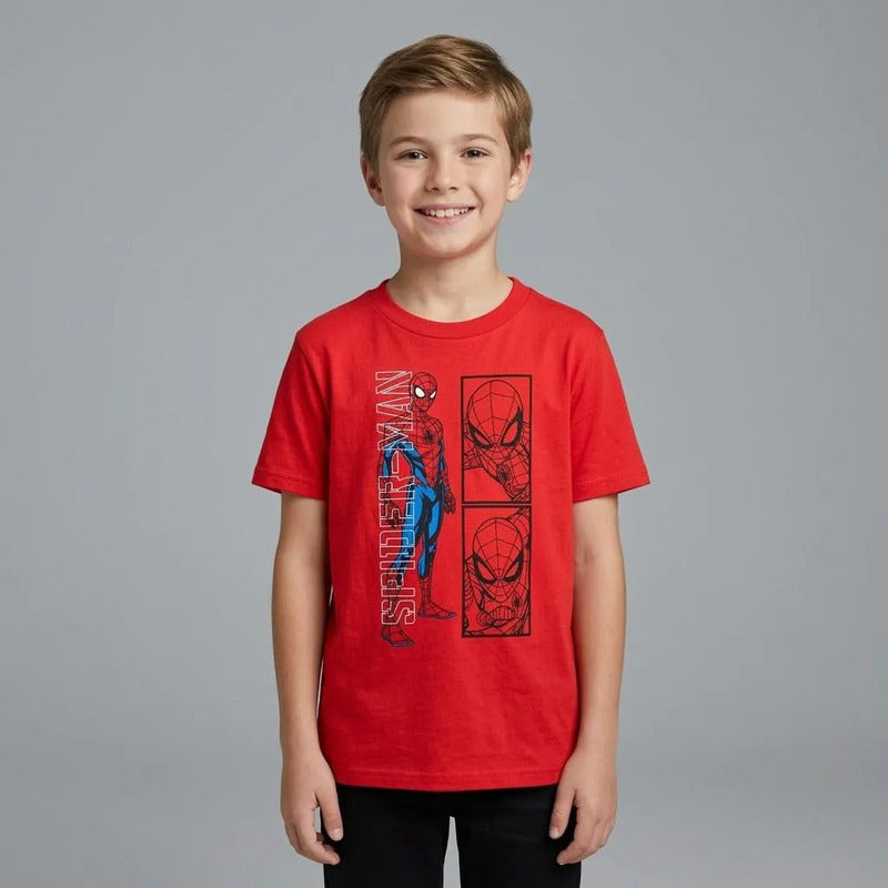 Playera Nno 846cl Spiderman Rojo