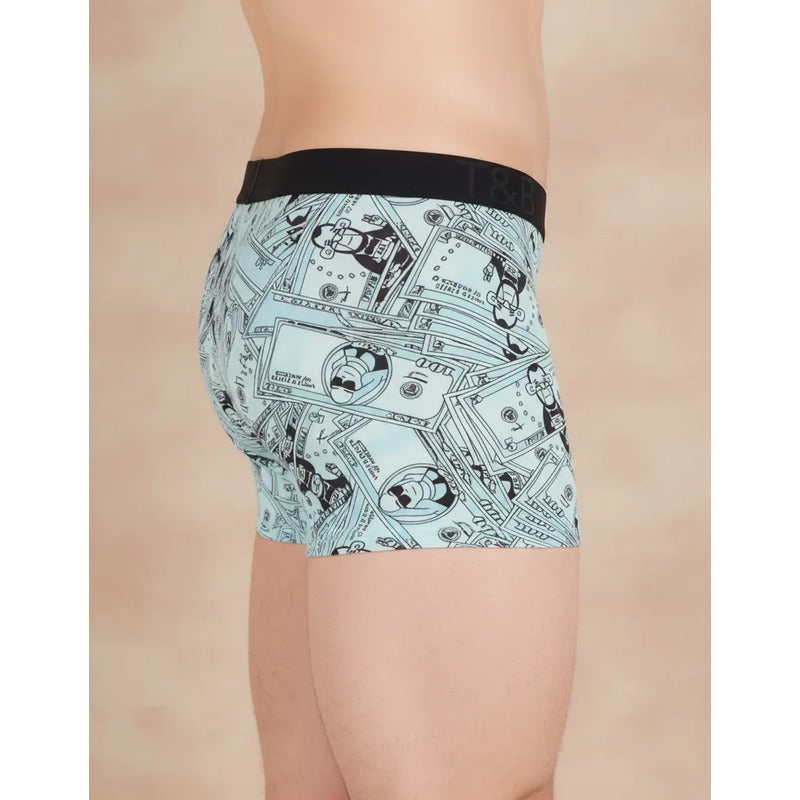 Paquete De 5 Boxer Print 90253 Hombre-btb