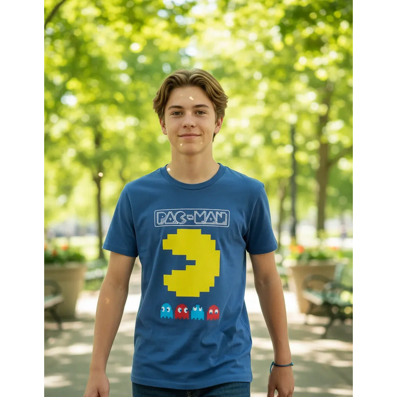 Playera Pacman Para Niño Juvenil Modelo 848wz