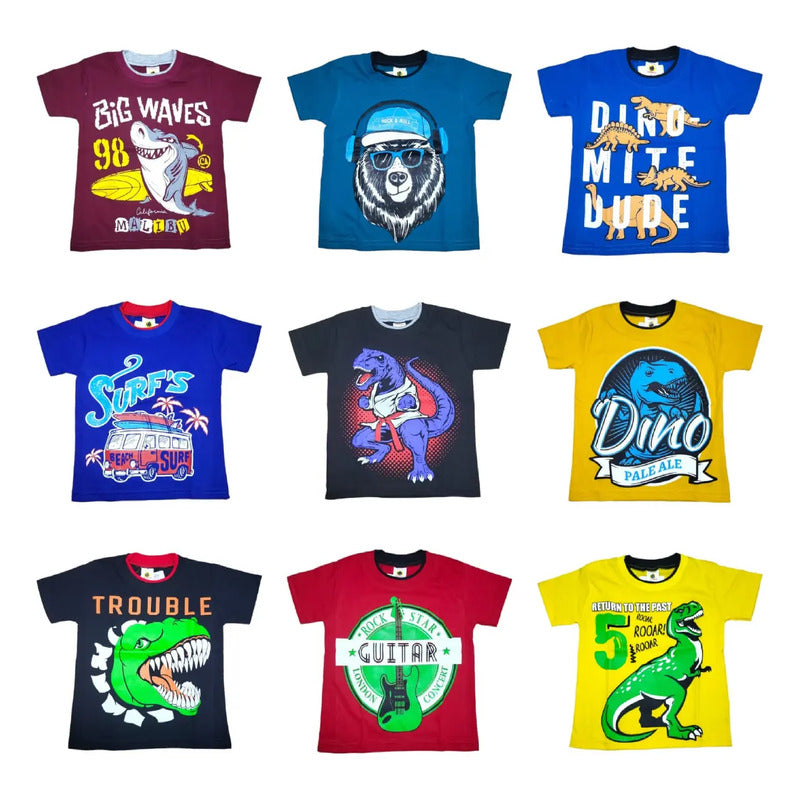 Lote De 48 Playeras Para Niño Mayoreo Económicas