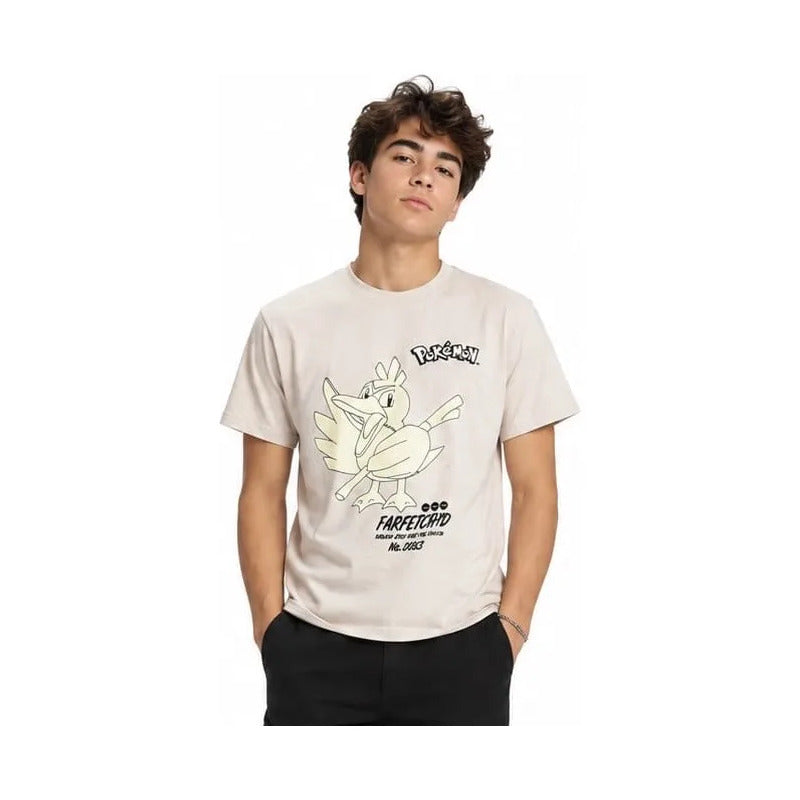 Playera Pokémon Juvenil Para Niño Modelo 848