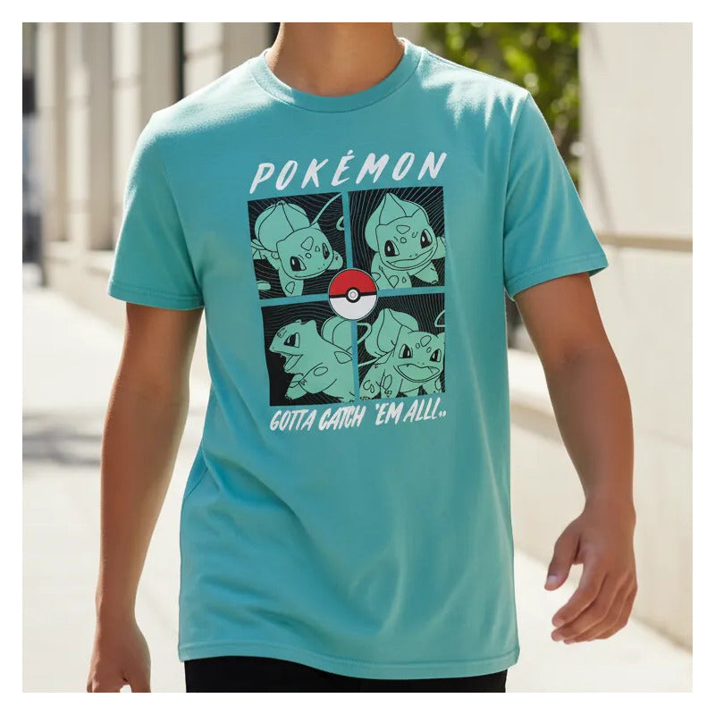 Playera Pokémon Juvenil Para Niño Modelo 848