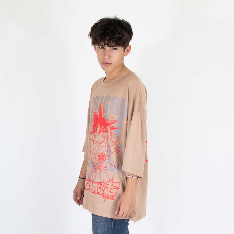Playera Oversize Hombre Est Dbz Dragon Ball