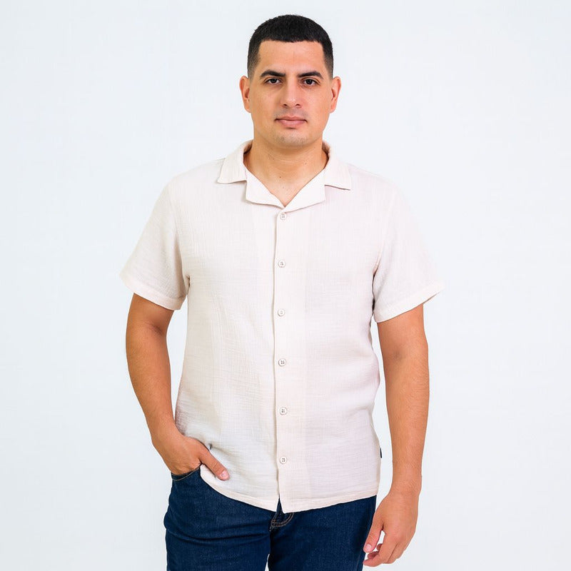Camisa Hombre 878pk Resort Beige