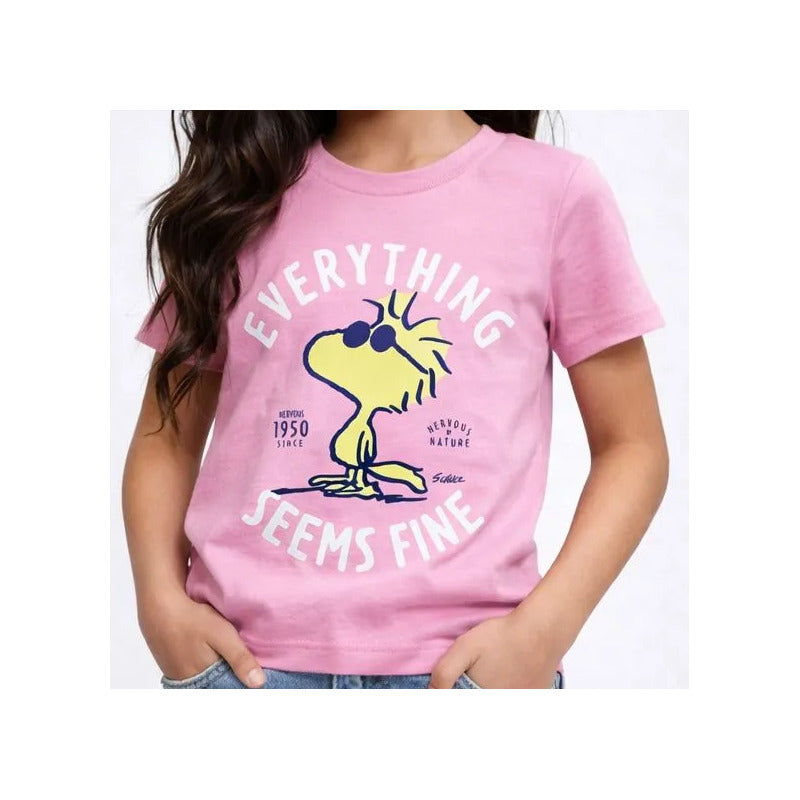 Playera Tna 843iq Snoopy Rosa
