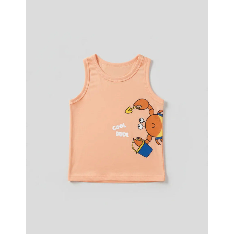 Tank Top Naranja Cool Dude Tno 90362