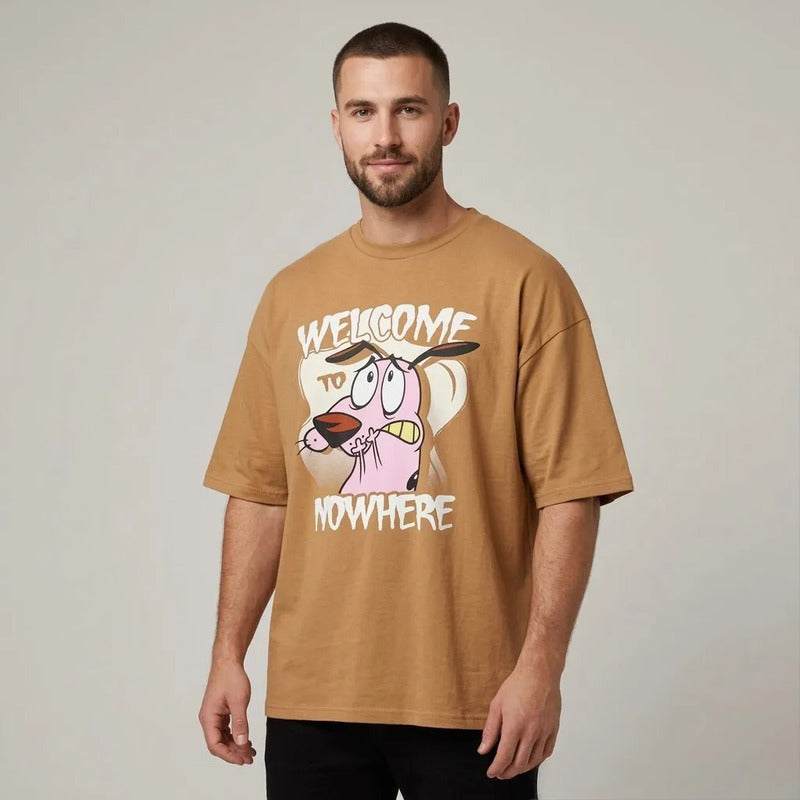 Playera Hombre 839ge Coraje Ocre S