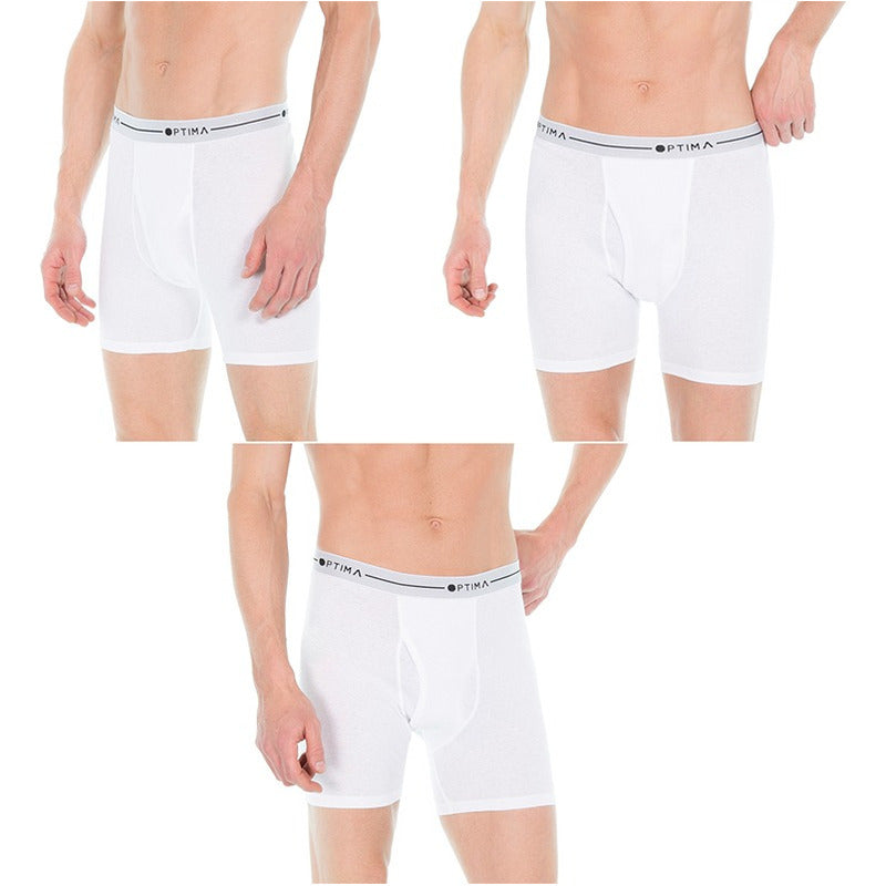 Paquete De 6 Piezas De Boxer Largo Algodon Para Hombre