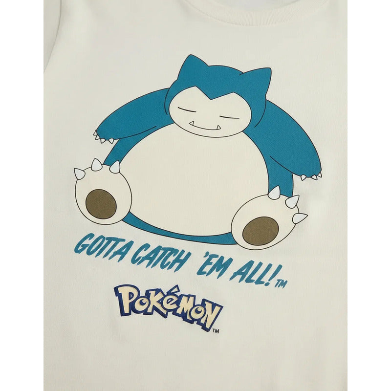 Playera Pokémon Juvenil Para Niño Modelo 848