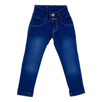 Jeans Liso Dos Botones Para Niña