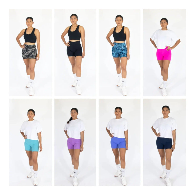 Pack 6 Short Deportivo Para Mujer