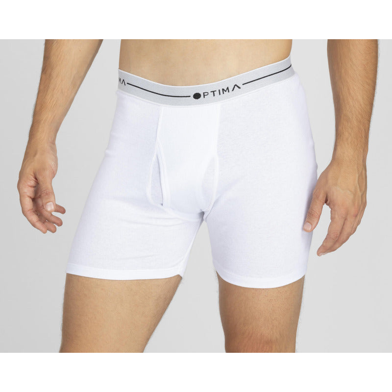 Paquete De 6 Piezas De Boxer Largo Algodon Para Hombre