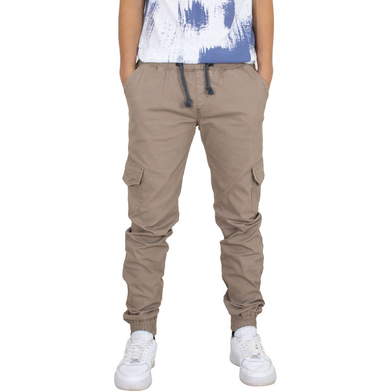 Jogger Gab Fosil Beige Hombre
