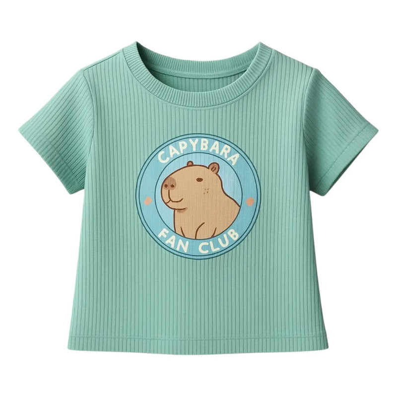 Blusa Estampado Capibara Para Niña