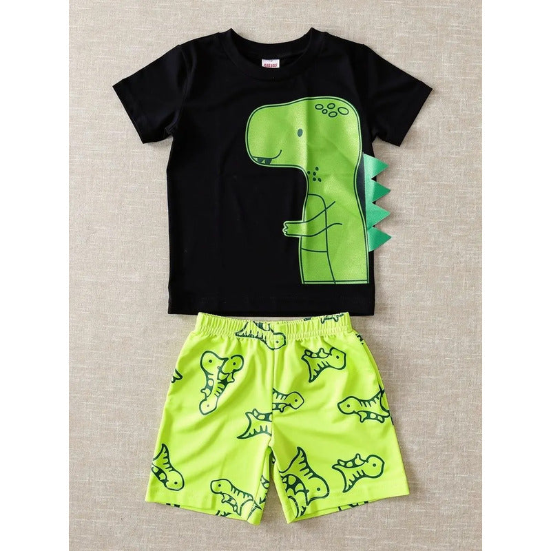 Conjunto Dino Puntas Short Nno