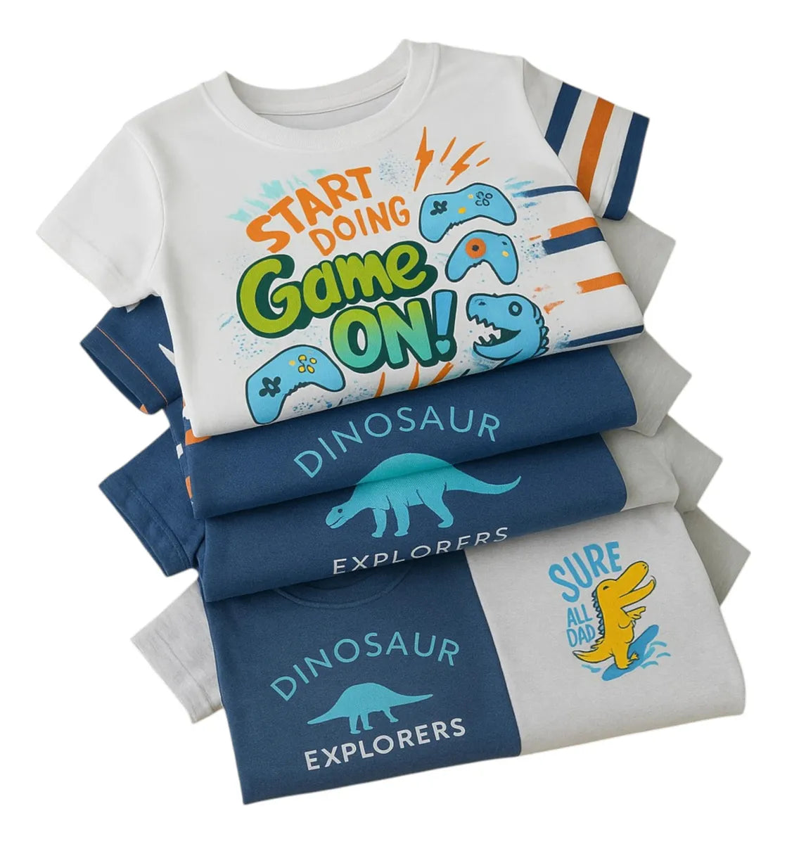 Paquete De 4 Playeras Estampadas