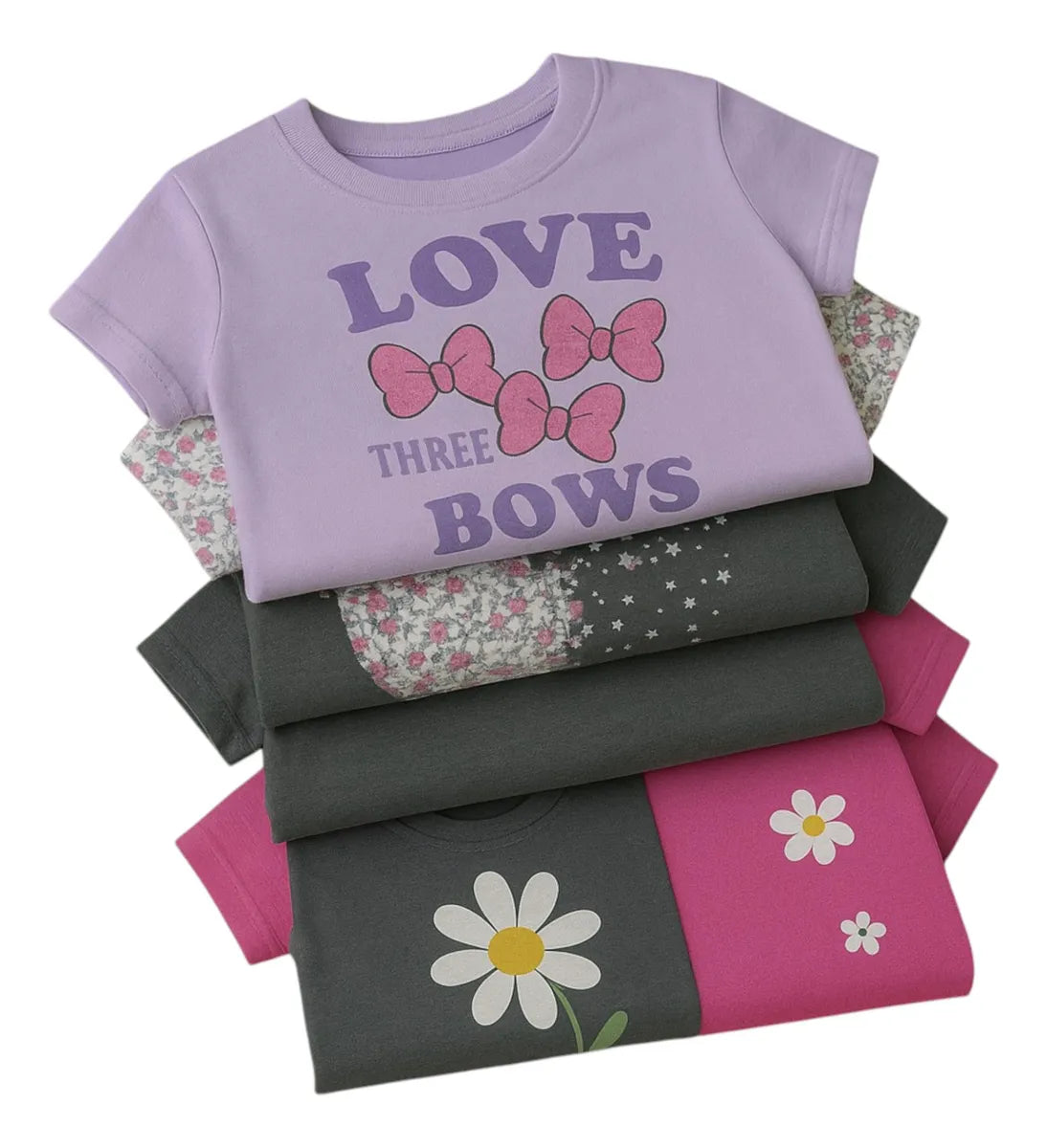 Paquete De 4 Playeras Estampadas
