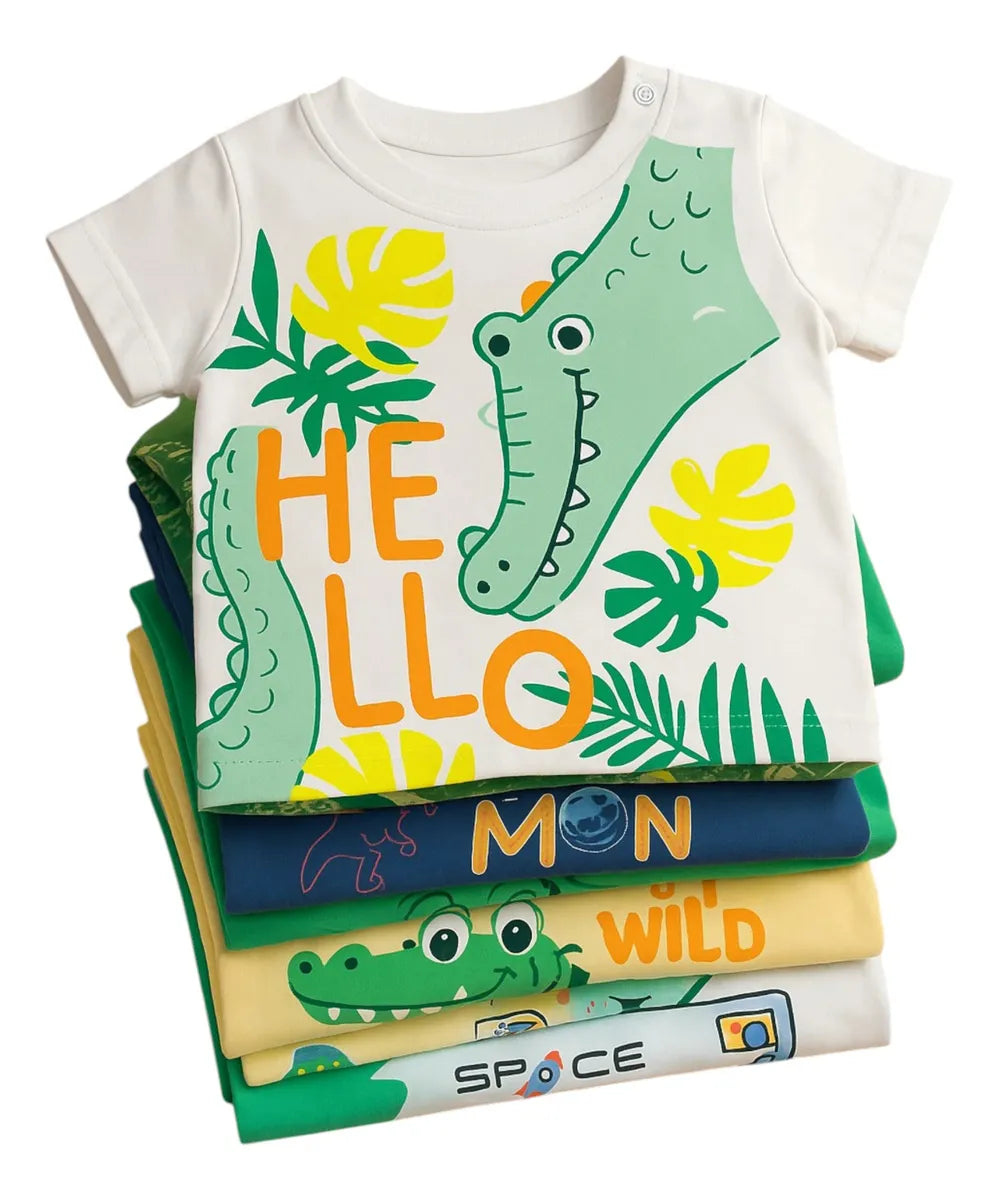 Paquete De 4 Playeras Estampadas