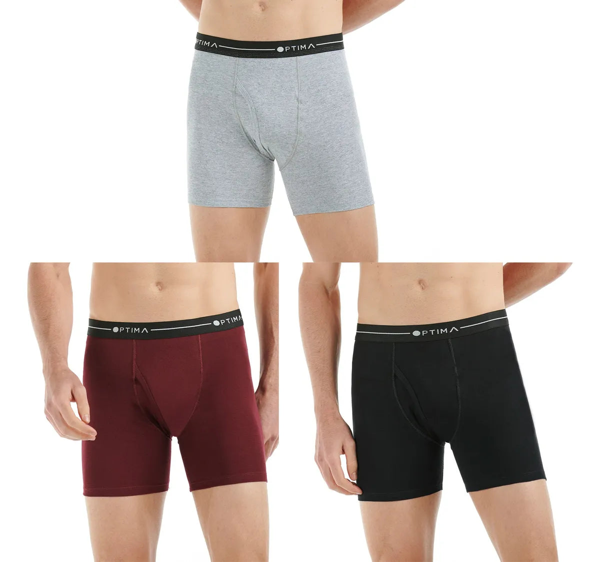 Paquete De 6 Piezas De Boxer Largo Algodon Para Hombre