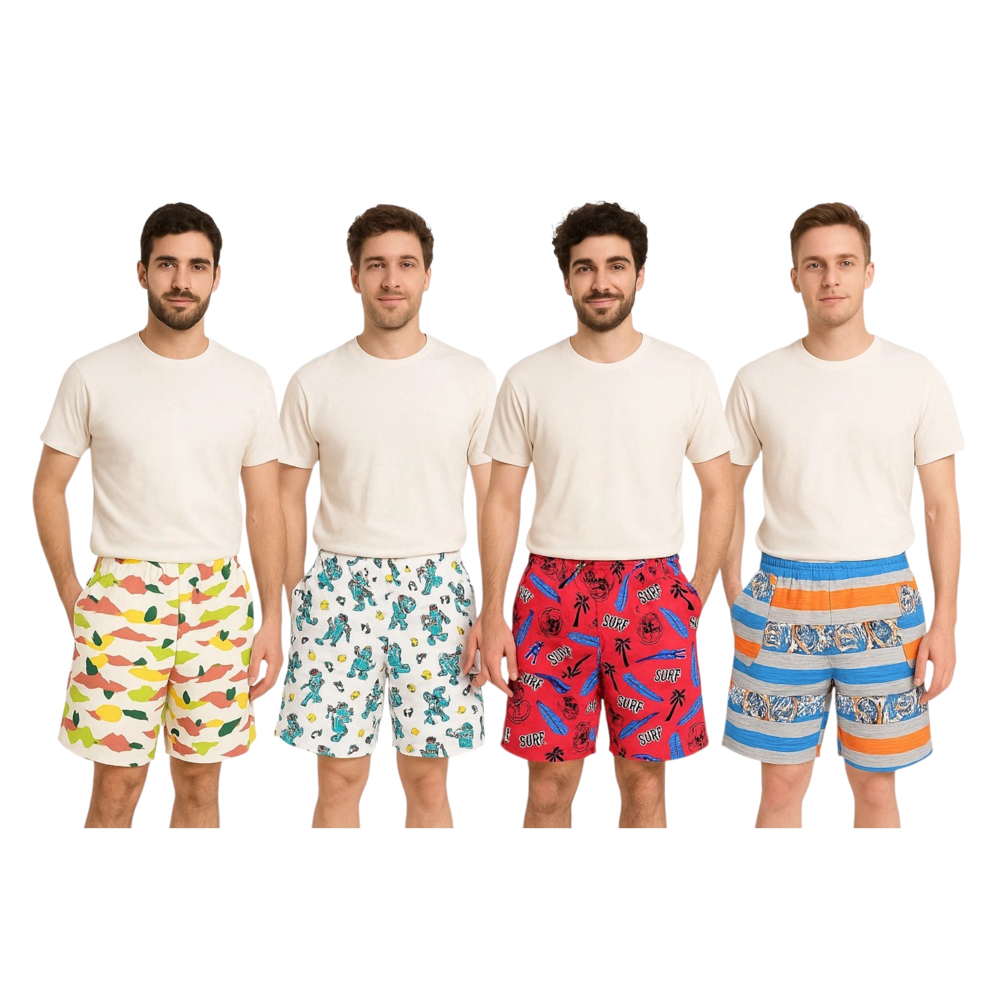 Short Estampado Para Hombre
