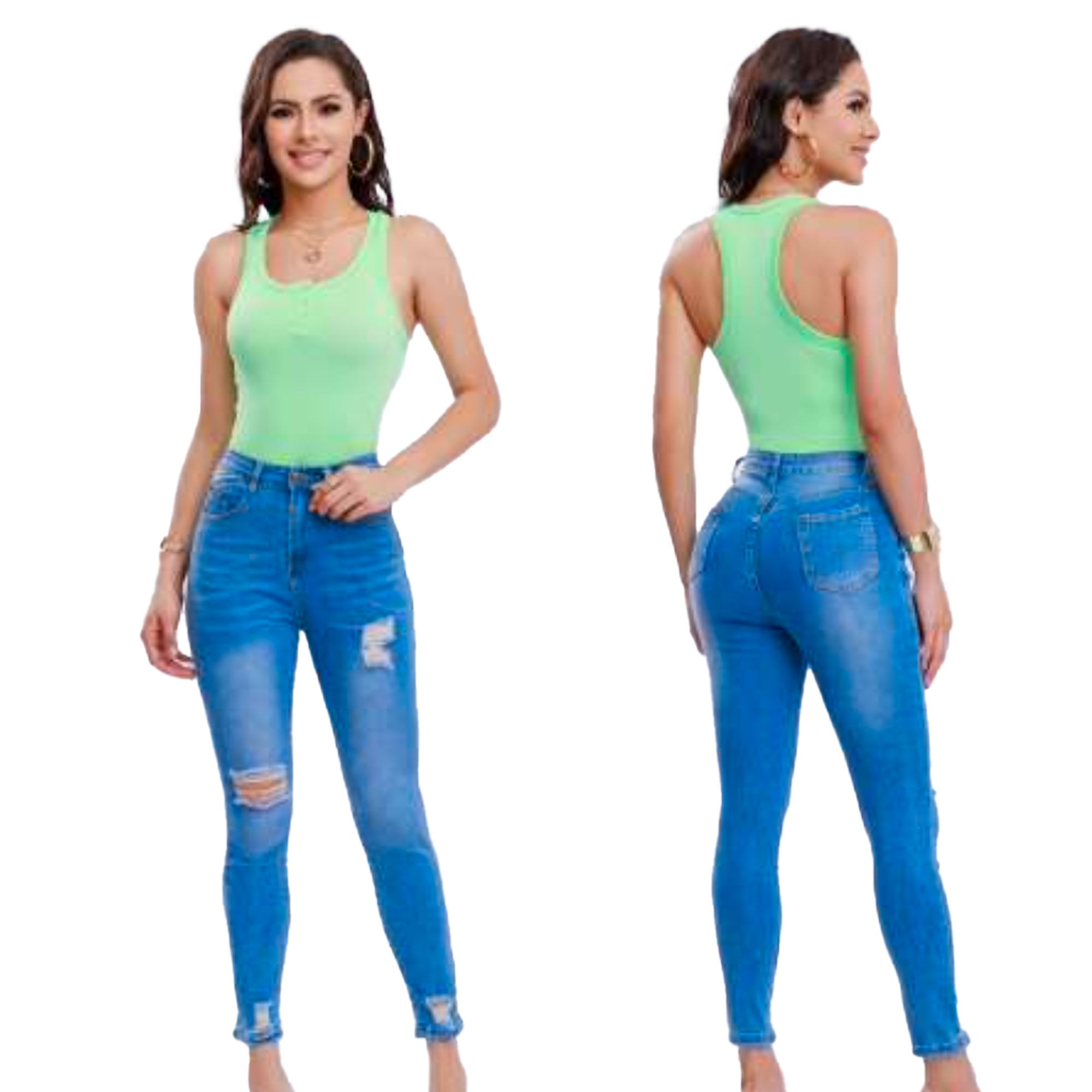 Jeans Skinny Moda Mujer