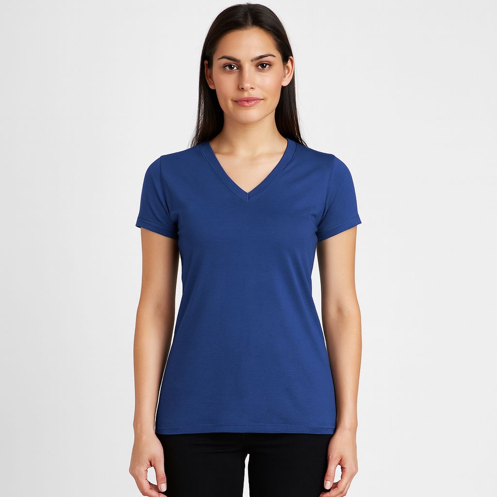 Playera Mujer 370mb Stretch Azul-marino