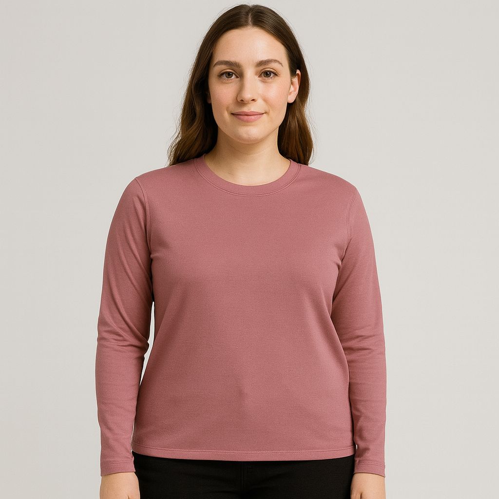 Playera Ml Mujer 370mc Stretch Rosa