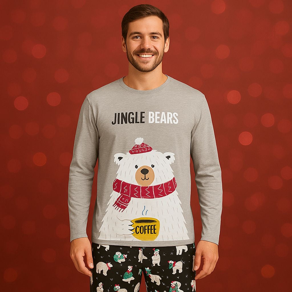 Pijama Hombre Navideña Oso
