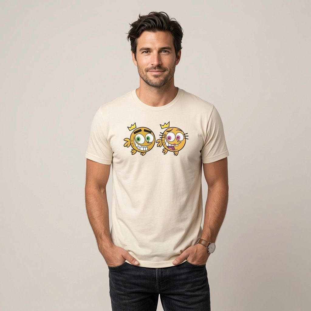 Playera Hombre 839fy Padrinos Magicos Beige G