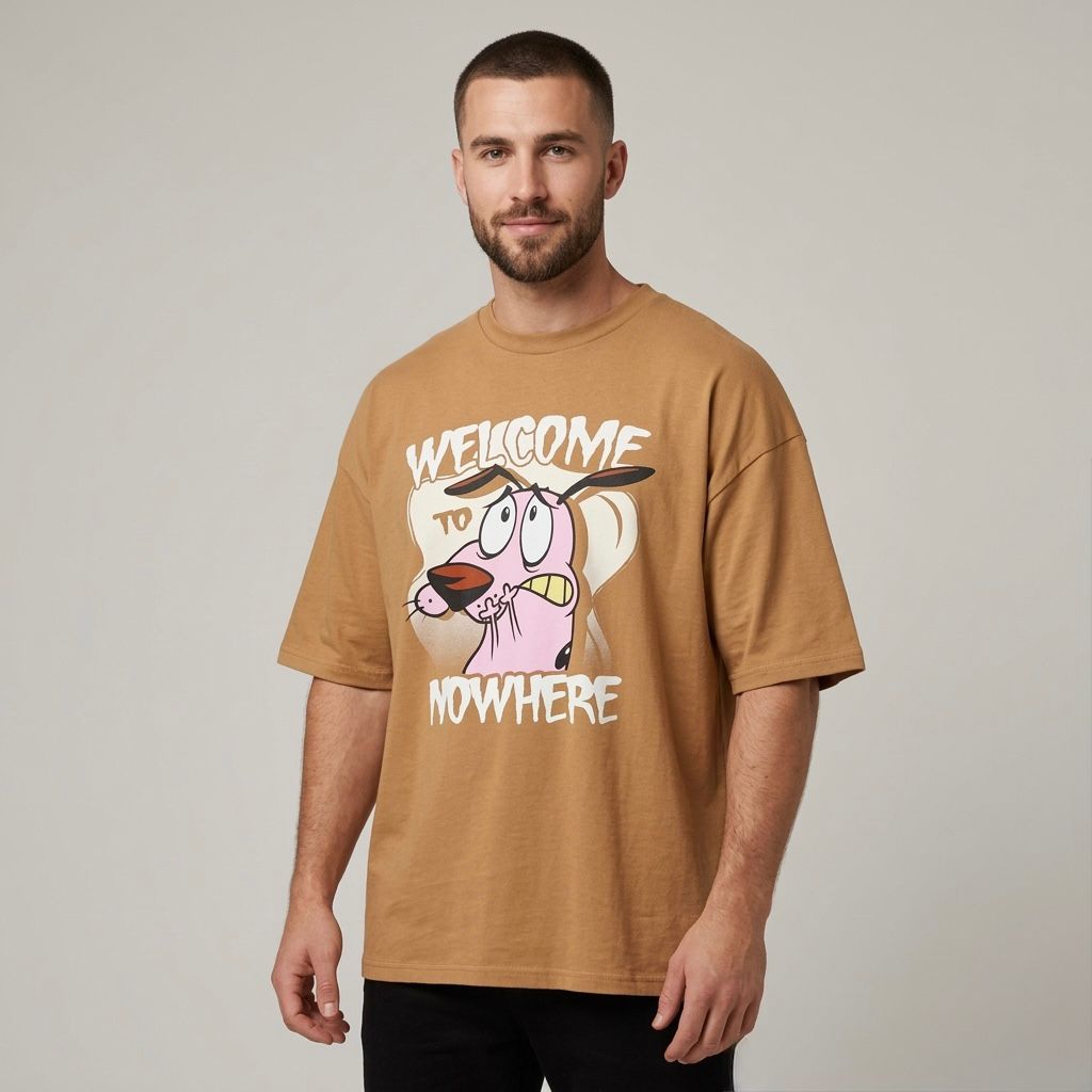 Playera Hombre 839ge Coraje Ocre S