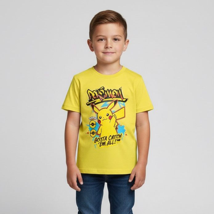 Playera Nno 840bx Pokemon Amarillo
