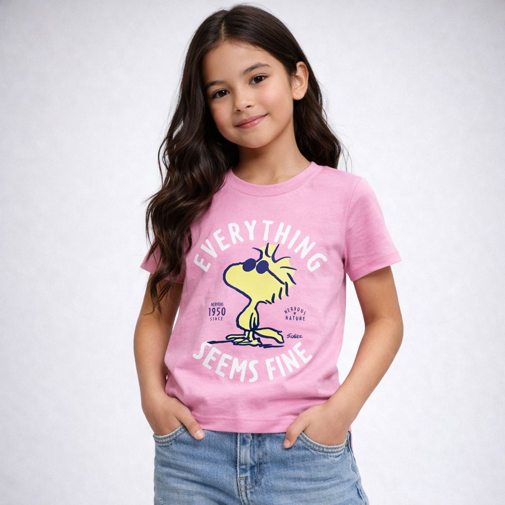 Playera Tna 843iq Snoopy Rosa Rosa 3x