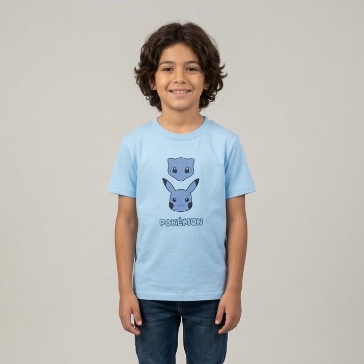 Playera Nno 846of Pokemon Pikachu Y Mew Azul Azul 6