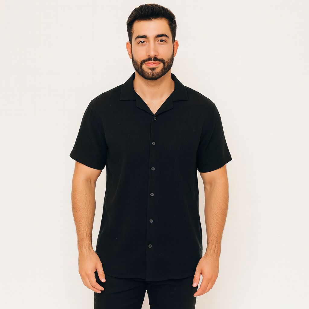 Camisa Hombre 878pk Resort Negro