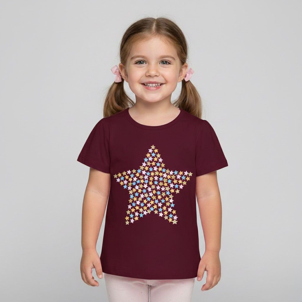 Playera Rojo Vino Estrella Tna 90360