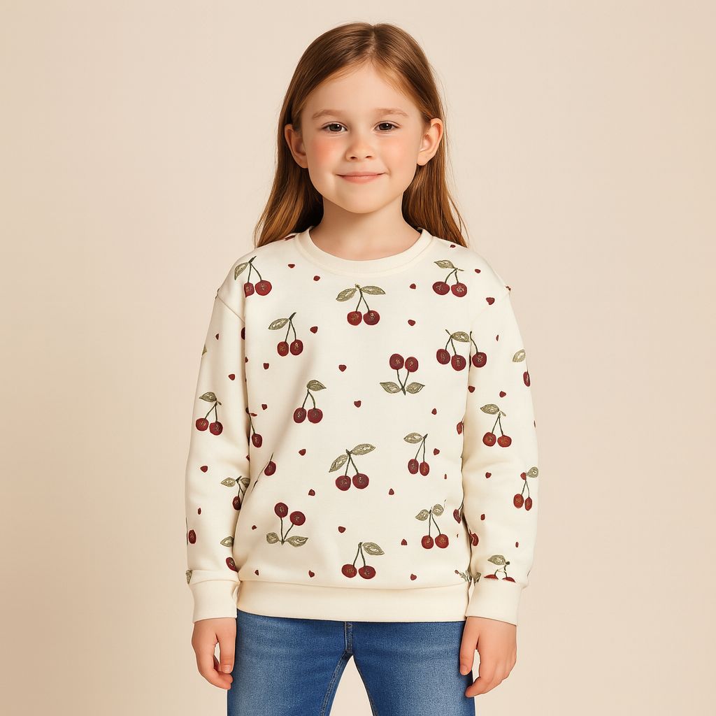 Sudadera Beige Cerezas Tna 90364