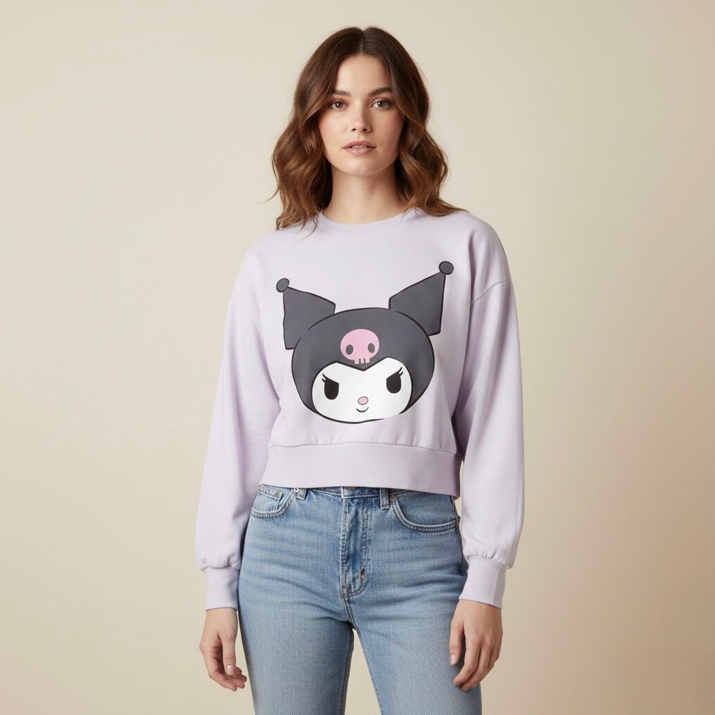 Playera Ml Lila Kuromi Mujer 90502