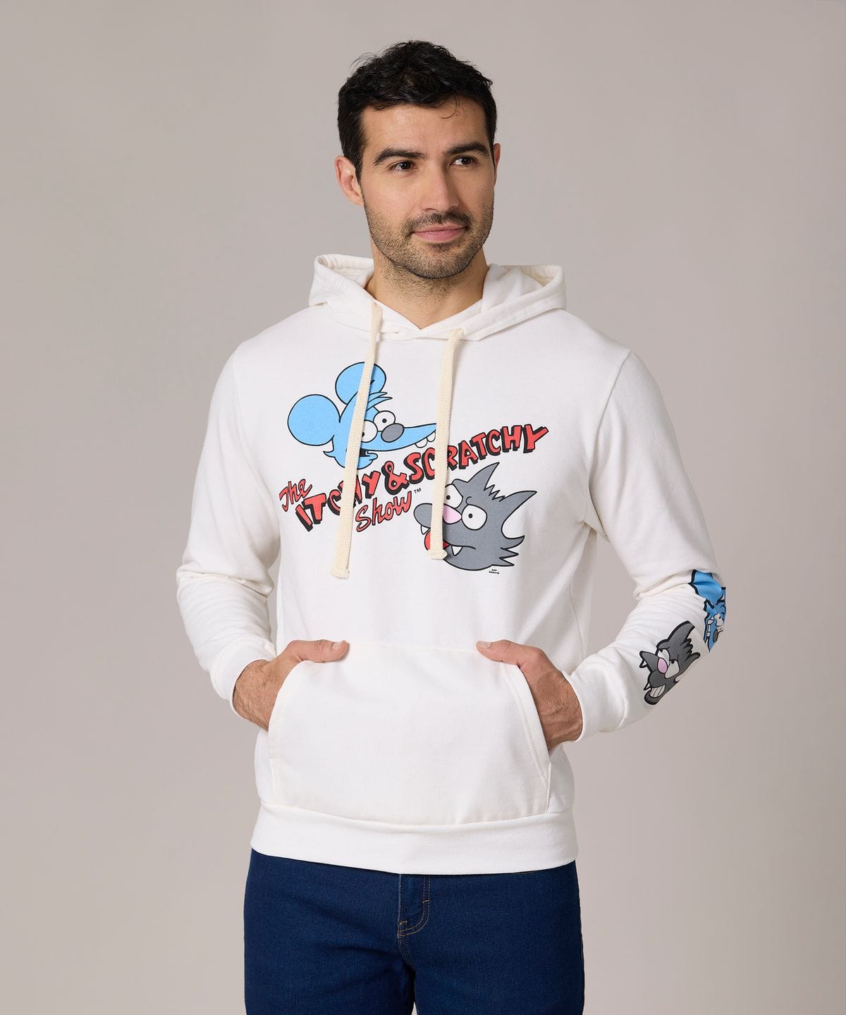 Sudadera Licen Doble Estampado C/gorro Hombre 90538